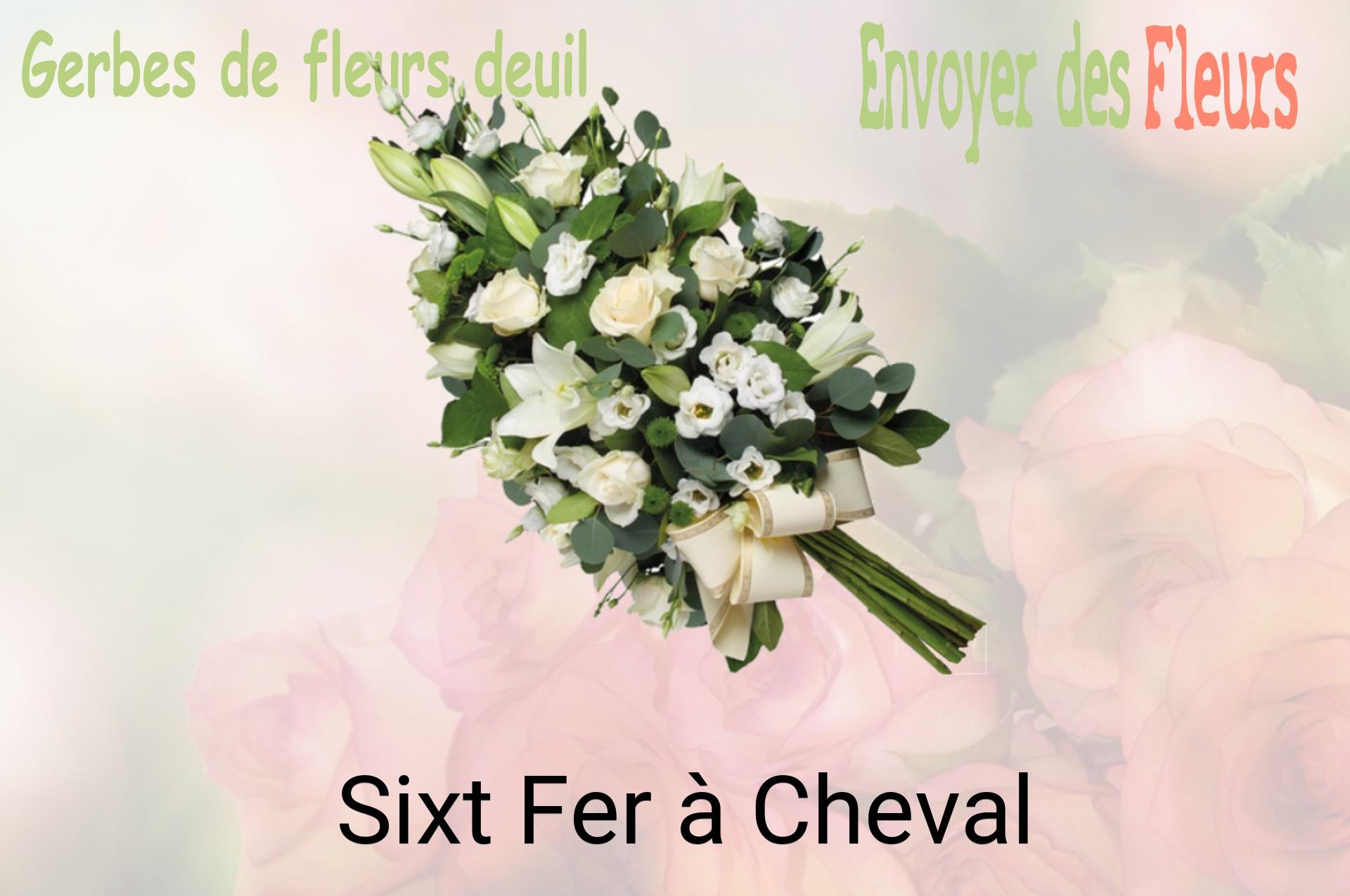 Gerbe de fleurs de deuil livrée à Sixt-Fer-à-Cheval